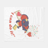 Baby Elephant Fleece Blanket Deken (Voorkant (Horizontaal))