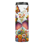 Baby Elephant Floral Heart Balloon Thermosbeker (Achterkant)