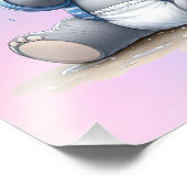 Baby Elephant Foto Afdruk (Hoek)