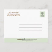 Baby Elephant FOTO Geboorteaankondiging Custom Aankondigingskaart (Achterkant)