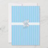 Baby Elephant foto uitnodiging (Achterkant)