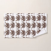 Baby Elephant Frenzy Bathroom Towel Set Bad Handdoek (Handdoek)