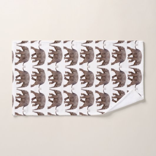 Baby Elephant Frenzy Bathroom Towel Set Bad Handdoek (Handdoek)