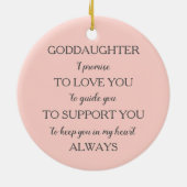 Baby Elephant Godmothers Baptisme Gift | Keramisch Ornament (Achterkant)