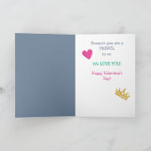 Baby Elephant Grandson Prince Valentijn Feestdagen Kaart (Binnen)