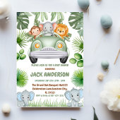 Baby Elephant greenery tropical baby shower Kaart