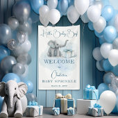 Baby Elephant Hallo Baby Boy Blue Baby Spandoek