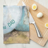 Baby Elephant Hatching from Egg - Ik hou van je va Theedoek (Quarter Fold)