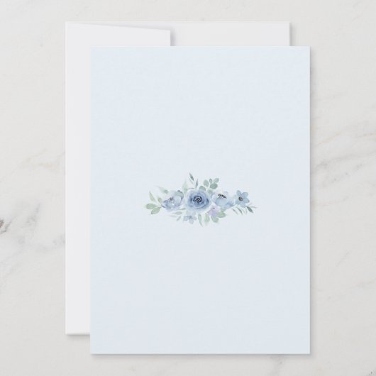 Baby Elephant Het is een Baby shower van een jonge Kaart (Achterkant)