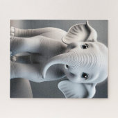 Baby Elephant Jigzaag Puzzle Legpuzzel (Horizontaal)
