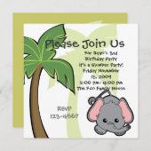 Baby Elephant Kaart (Voorkant / Achterkant)