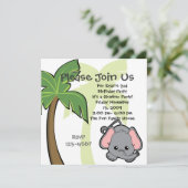 Baby Elephant Kaart (Staand voorkant)