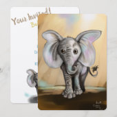 Baby Elephant Kaart (Voorkant / Achterkant)