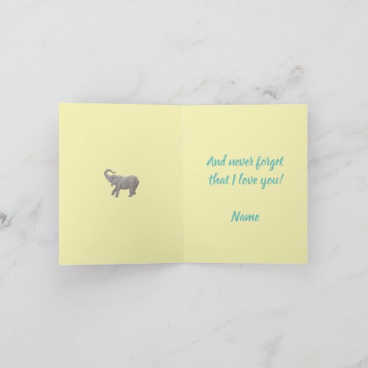 Baby Elephant Kaart (Binnen)