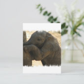 Baby Elephant-kaart Briefkaart (Staand voorkant)