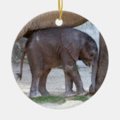 Baby Elephant Keramisch Ornament (Voorkant)