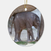 Baby Elephant Keramisch Ornament (Links)