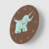 Baby Elephant Kinder Room Nursery Wall Clock Gift Ronde Klok (Hoek)