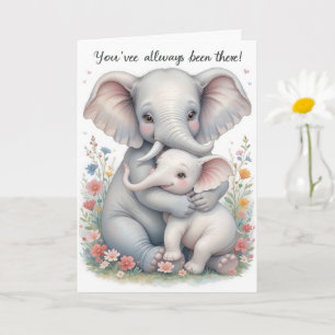 Baby Elephant Knuffel Moederdag Kaart