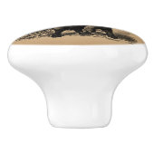 Baby Elephant  kunst Keramische Knop (Zijkant)