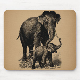 Baby Elephant  kunst Muismat
