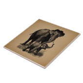 Baby Elephant kunst Tegeltje (Zijkant)