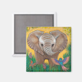 Baby Elephant Magneet (Voorkant / Achterkant)