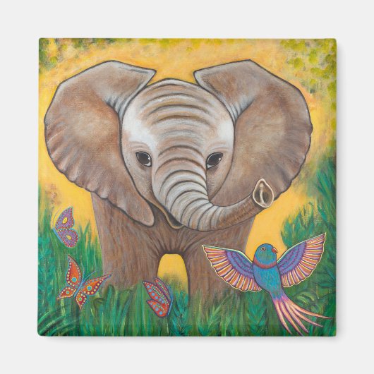 Baby Elephant Magneet (Voorkant)