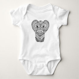 Baby Elephant Mandala Onsie Romper