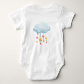 Baby Elephant Moon Cloud Cute Personated Romper (Achterkant)