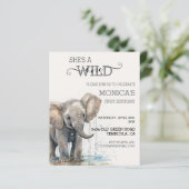 Baby Elephant Oerwoud Safari Wild Op een dag (Staand voorkant)