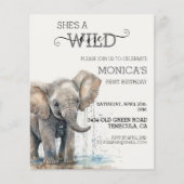 Baby Elephant Oerwoud Safari Wild Op een dag (Voorkant)