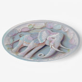 Baby Elephant Papieren Bordje (Gekanteld)