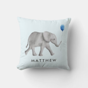 Baby Elephant Pillow for Child's Room of Nursery Kussen