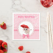 Baby Elephant Pink Baby Sprinkle Party Napkin Servetten (Insitu)