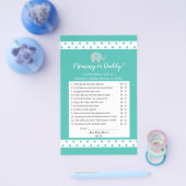 Baby Elephant Polka Dots mammie of papa Game Flyer (Enkel)