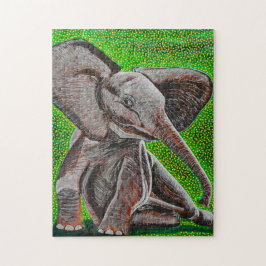 Baby Elephant Puzzle Legpuzzel