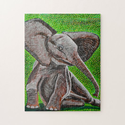 Baby Elephant Puzzle Legpuzzel (Verticaal)