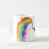 Baby Elephant Rainbow Waterverf Cup Keramische Mok (Voorkant links)