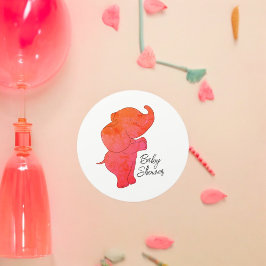 Baby Elephant Ronde Sticker
