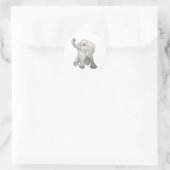 Baby Elephant Ronde Sticker (Tas)