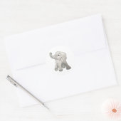 Baby Elephant Ronde Sticker (Envelop)