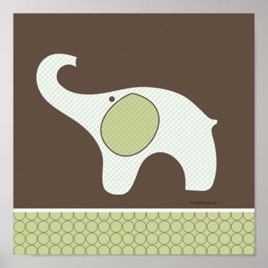 Baby Elephant Room Poster (Voorkant)