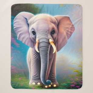 Baby Elephant Sherpa Deken