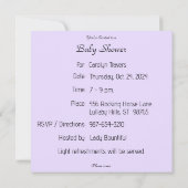 Baby Elephant Shower Invitation (Achterkant)