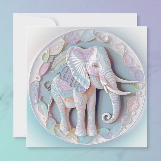 Baby Elephant Shower Invitation