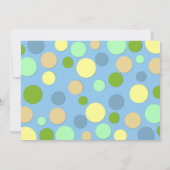 Baby Elephant Shower Invitation Kaart (Achterkant)