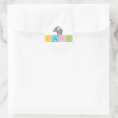 Baby Elephant Shower Ronde Sticker (Tas)