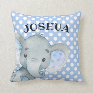 Baby Elephant Specialized Cute Polka Dot Name Kussen