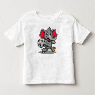 Baby Elephant spelen tafel Football Graphic Kinder Shirts